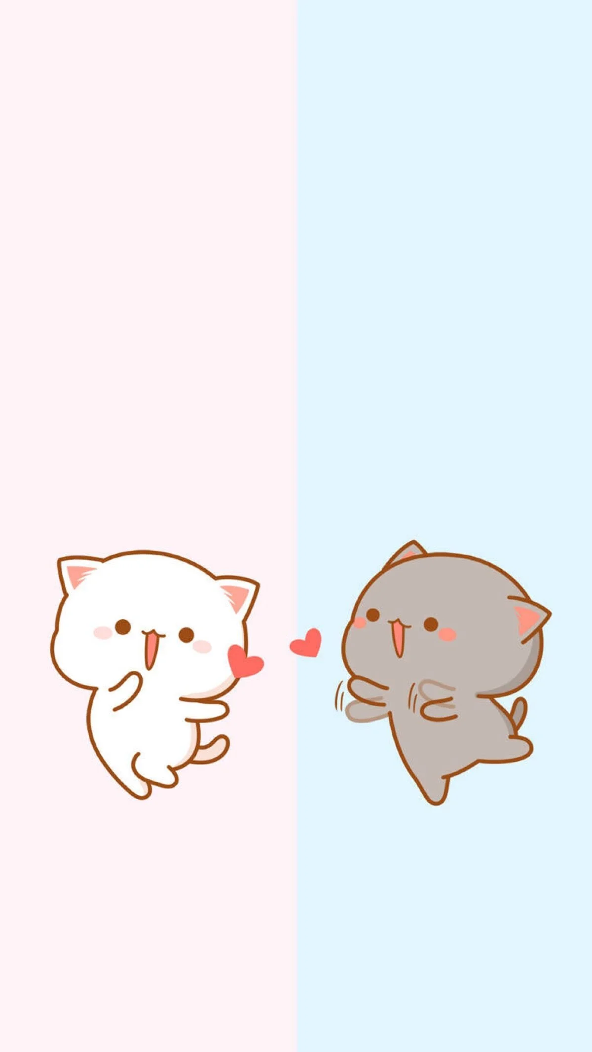 Hai chú mèo cute nhảy múa vui vẻ