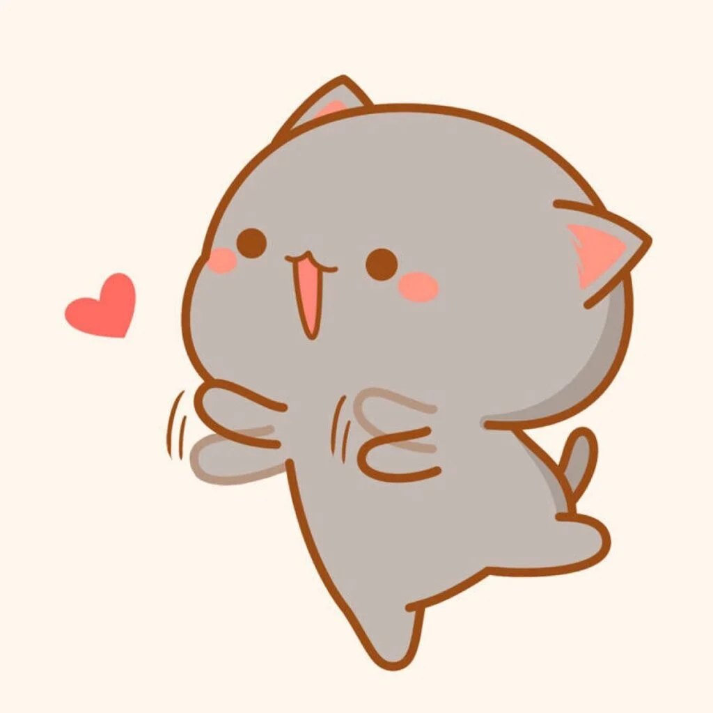 Mèo cute hoạt hình đang nhảy múa