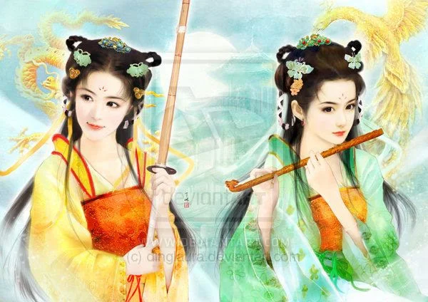 Vẽ tranh bảo vệ môi trường: cô gái cầm túi tái chế giữa rừng xanh và động vật hoang dã