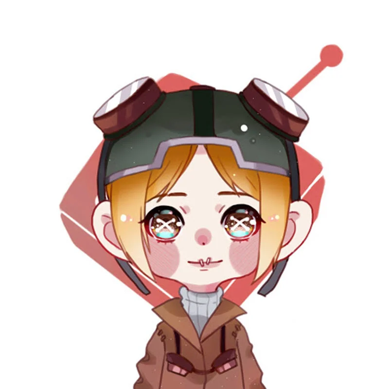 Ảnh đại diện chibi nhân vật đội mũ bảo hộ phong cách steampunk