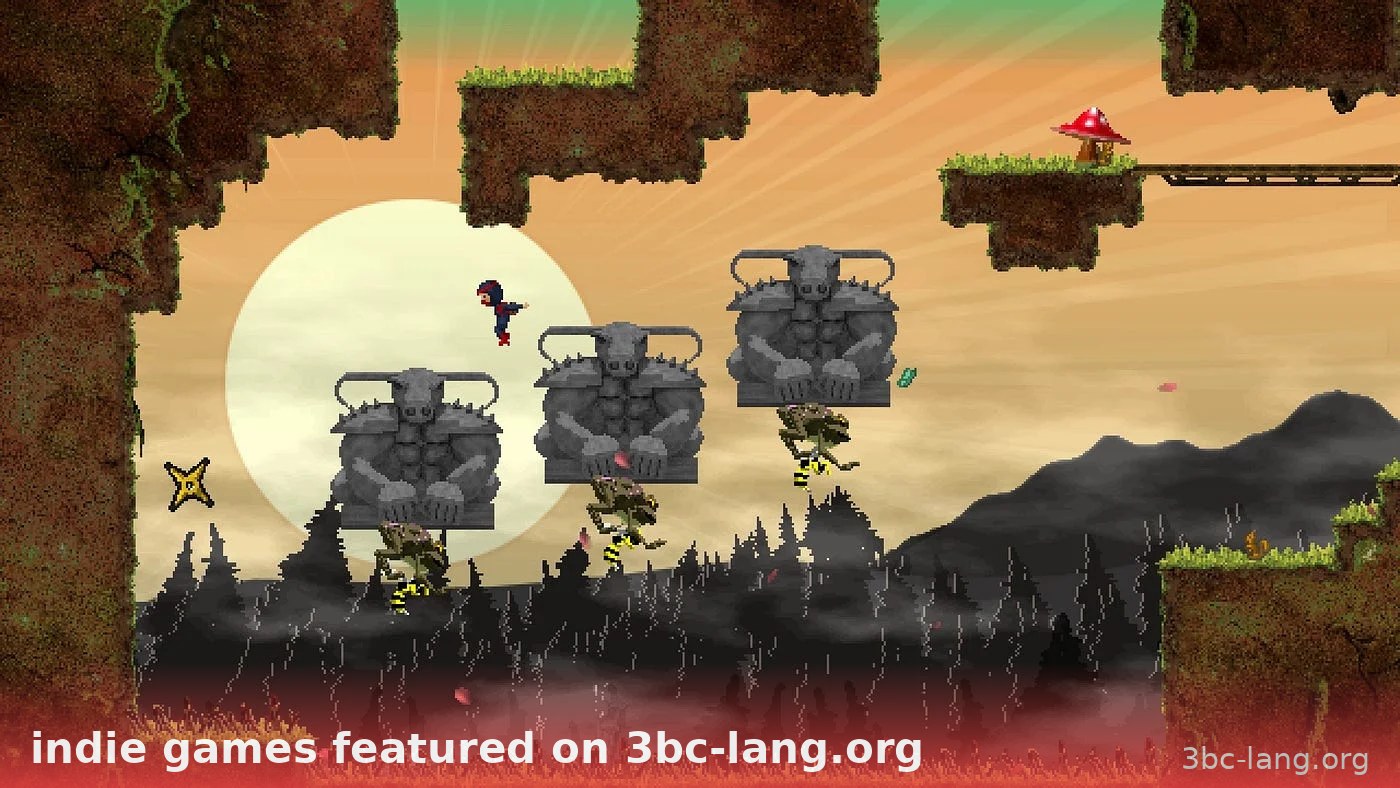 Màn chơi platformer tối tăm của một indie game trên 3bc-lang.org