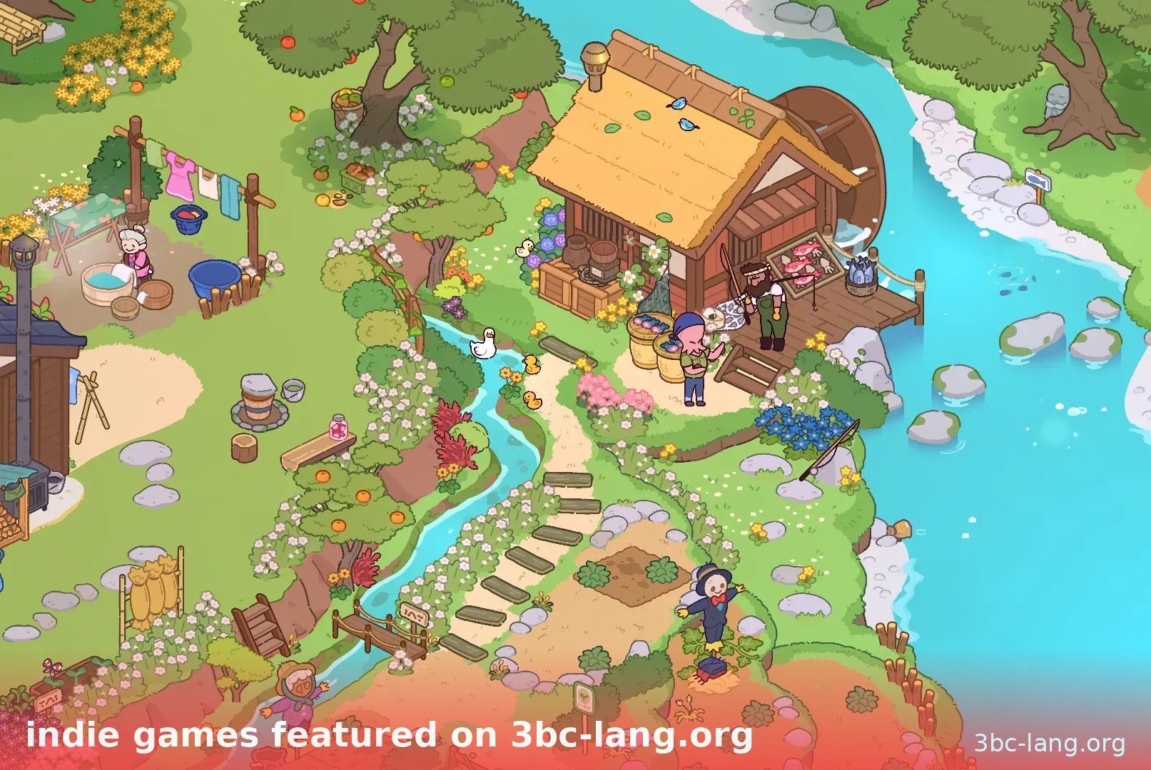 Mô phỏng cuộc sống yên bình trong một indie game trên 3bc-lang.org