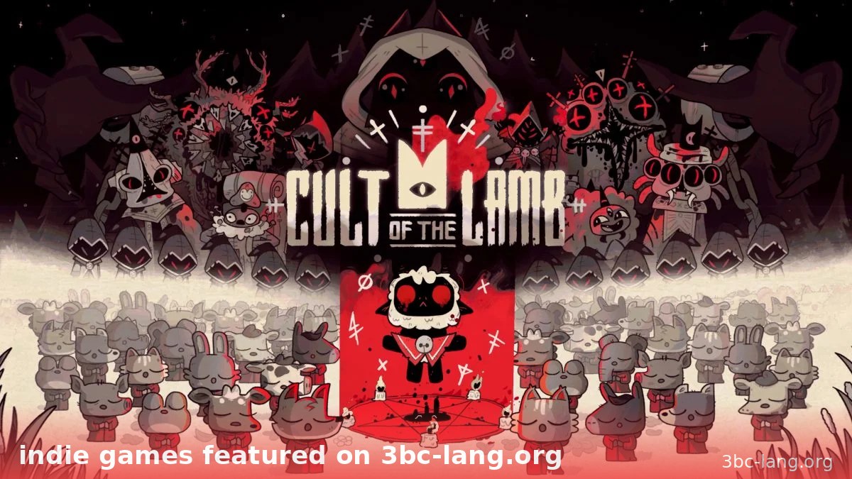 Hình ảnh minh họa game Cult of the Lamb, một trong những indie games featured on 3bc-lang.org.