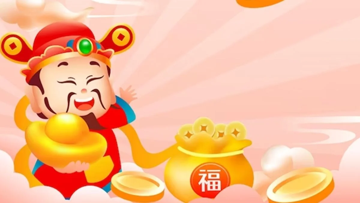 Hình nền thần tài cho máy tính may mắn