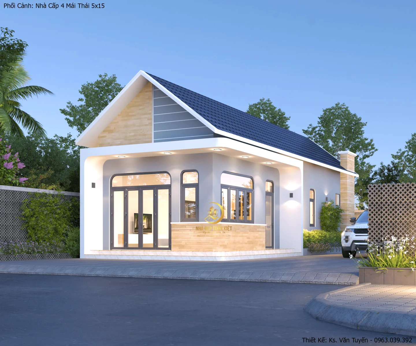 Mẫu Nhà Cấp 4 Mái Thái Hiện Đại Đẹp 2025 - Nhà Đẹp Tuấn Kiệt Đồng Nai