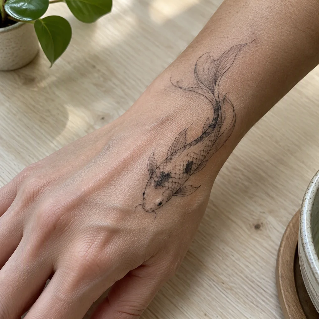 Bộ ảnh hình xăm cá chép, tấm 8
