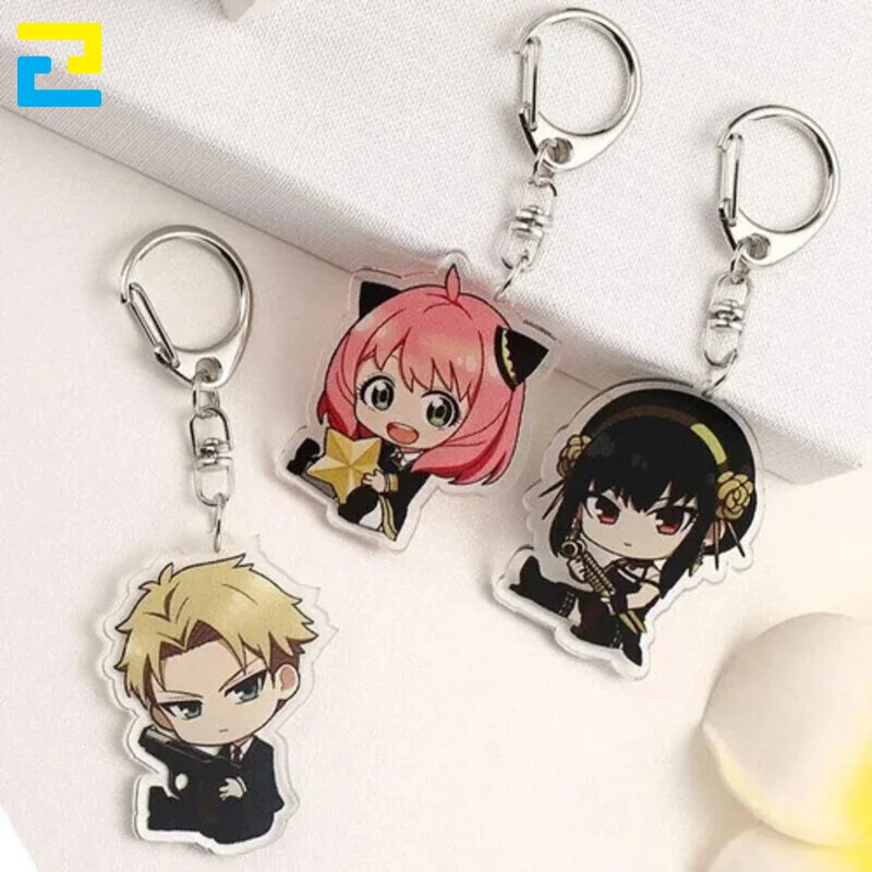 Móc khóa anime được làm từ chất liệu mica, công nghê in UV.