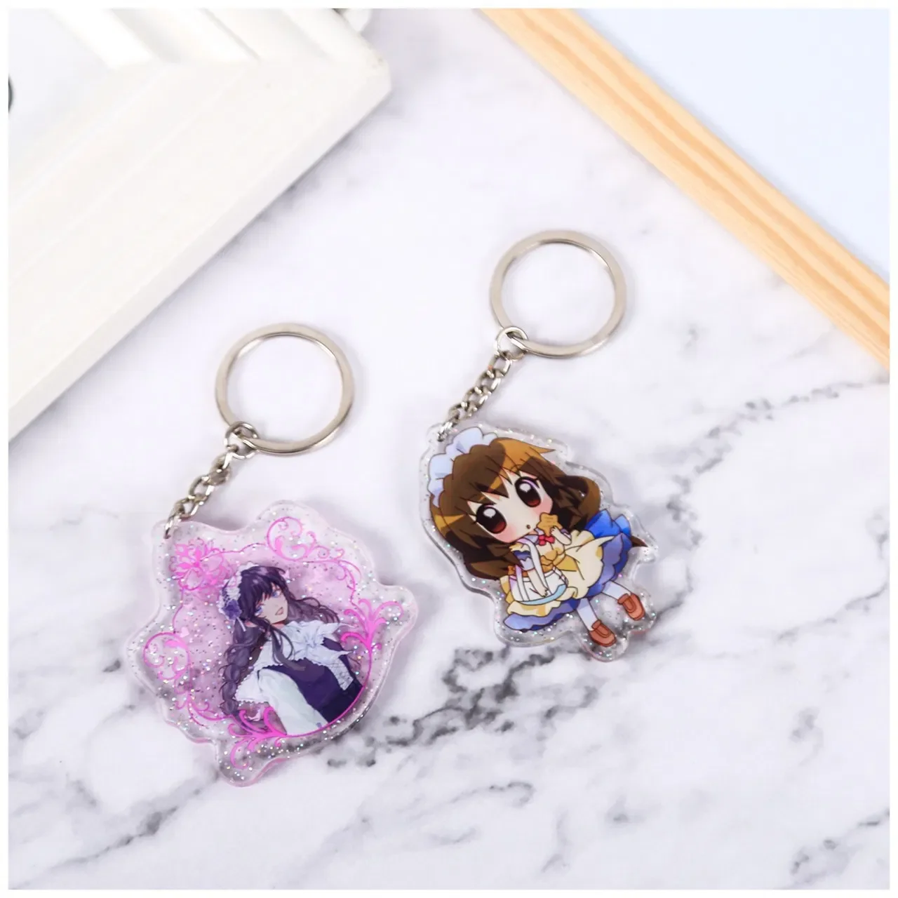 Móc khóa acrylic holographic, hình ảnh 3D anime, móc khóa tùy chỉnh, charm móc khóa acrylic pictures & photos
