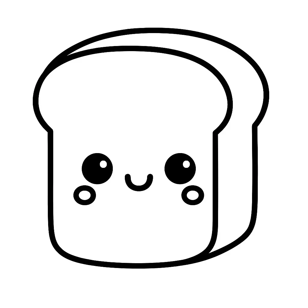 Tổng hợp +100 tranh tô màu đồ ăn cute, chibi, dễ cho bé tô màu