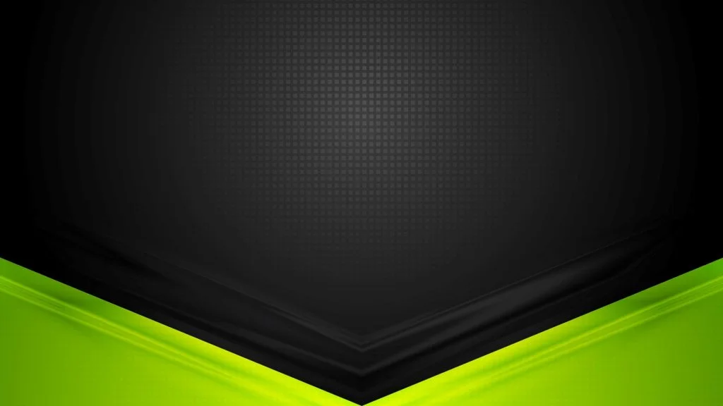 Hình nền đen ngầu phối viền xanh neon hình chữ V trên nền đen