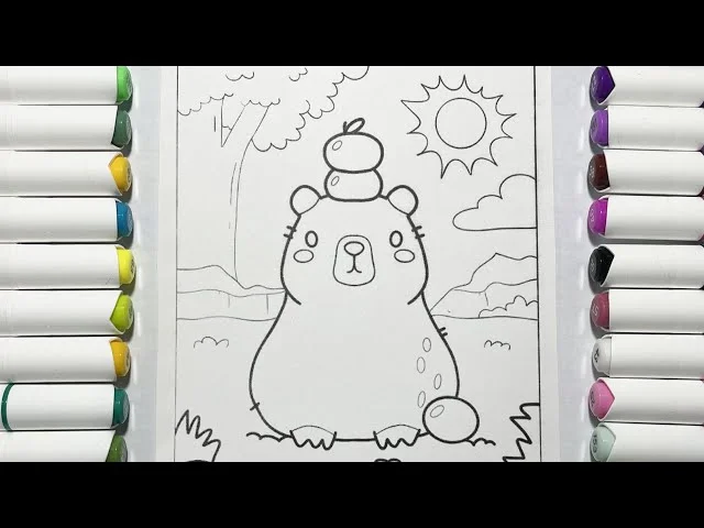 Tô Màu Capybara | Capybara Coloring - YouTube
