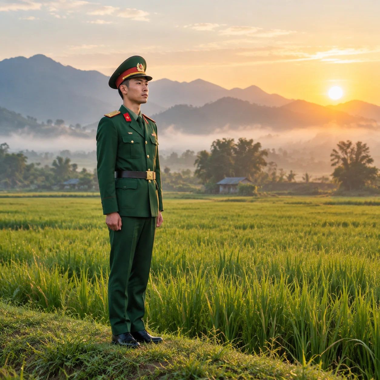 vẽ chú bộ đội, mẫu 27