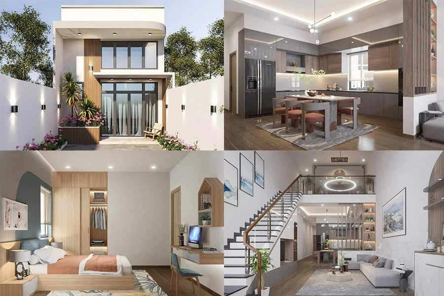 Top 35+ Mẫu Nhà Cấp 4 Đẹp 5x20 Có Gác Lửng Hiện Đại Mới