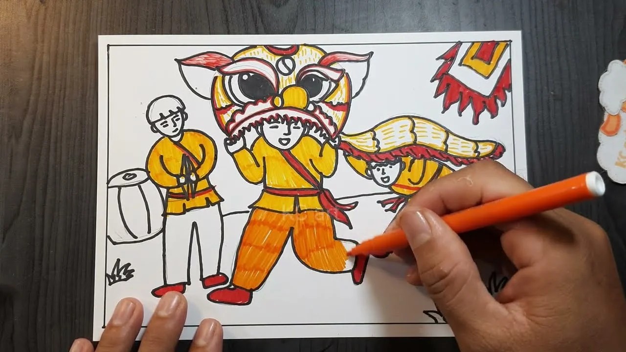 Hội xuân quê hương | Cách vẽ tranh đề tài lễ hội | Mĩ thuật lớp 6 | KC art