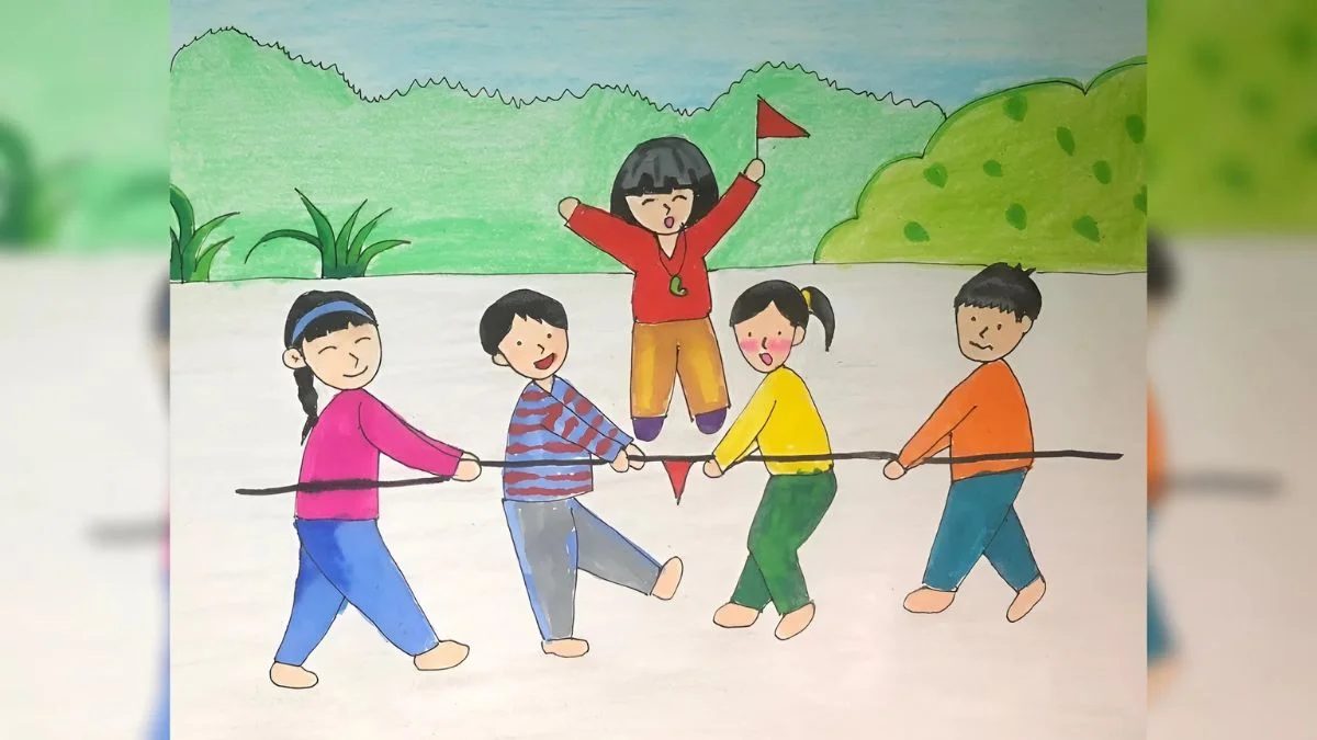 15+ mẫu vẽ tranh lễ hội đẹp, ấn tượng nhất (5)