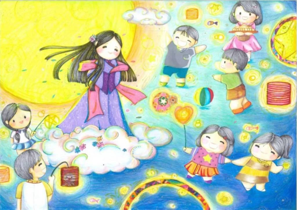 Vẽ Tranh Lễ Hội Không Khí Tưng Bừng, Nhộn Nhịp Cực Đẹp (4)