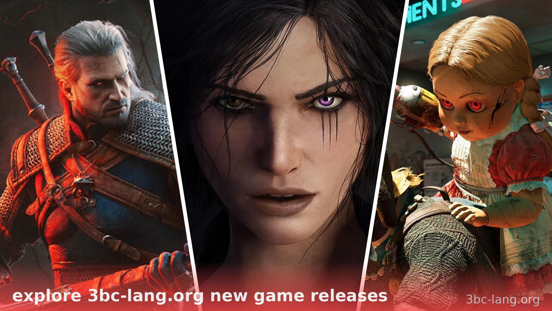 Bộ ba nhân vật game huyền thoại gồm thợ săn quái nữ anh hùng và bé gái kinh dị - 3bc-lang.org