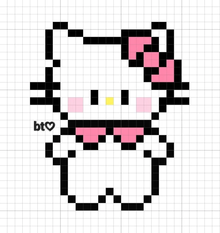 Hello Kitty pixel ♡
