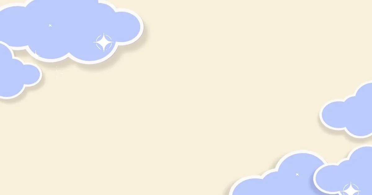 hình nền pp dễ thương mây xanh trang trí slide thuyết trình